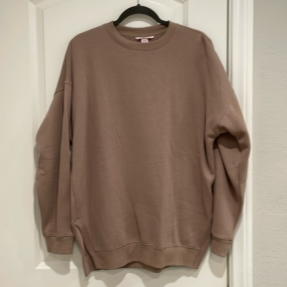 NWT Victoria’s Secret Beige Sweatshirt and Sweatpants set.  Both size medium.